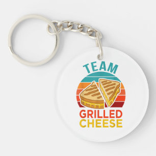 Porte-clefs Graphisme de l'amoureux du sandwich au fromage gri