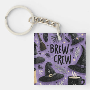 Porte-clefs Graphisme de l'équipage de brasserie avec Casquett