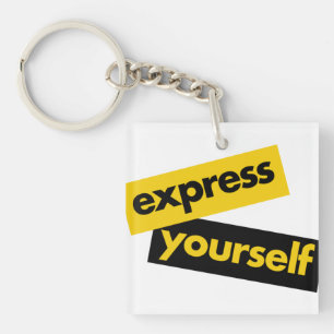 Porte-clefs Graphisme moderne, vibrant et audacieux de Exprime