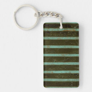 Porte-clefs Grate d'air turquoise contemporaine