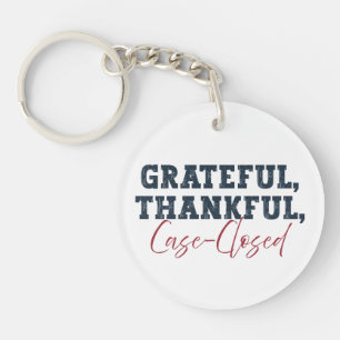 Porte-clefs Grateful Merci Coque fermé - Avocat Thanksgiving