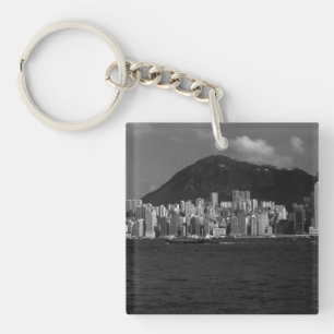 Porte-clefs Gratte-ciel de la baie de Hong Kong en Chine vinta
