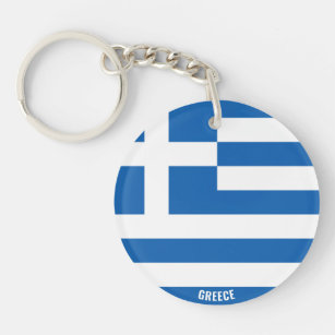 Porte-clefs Grèce Drapeau charmant Porte - clé patriotique