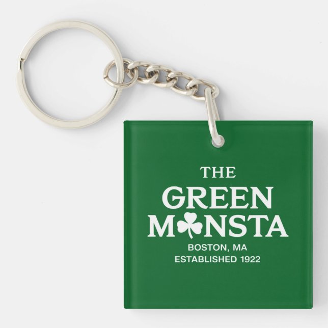Porte-clefs Green Monsta Boston Green Monstah cadeau de baseba (Devant)