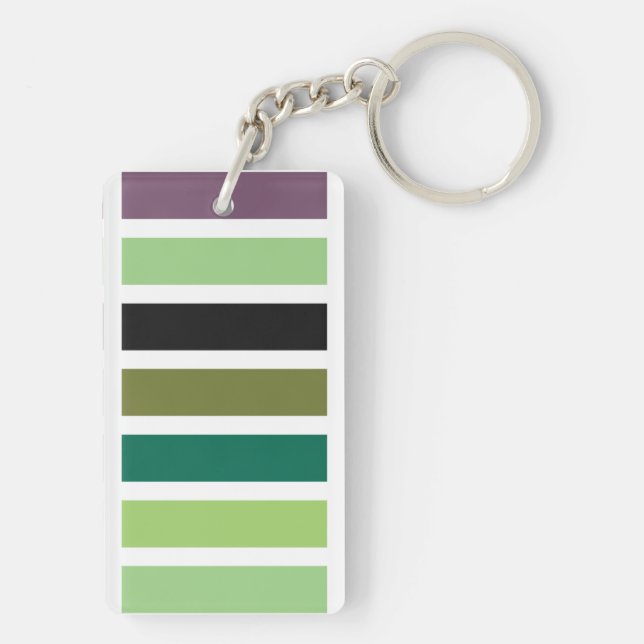 Porte-clefs Green purple Black Hues (Dos)