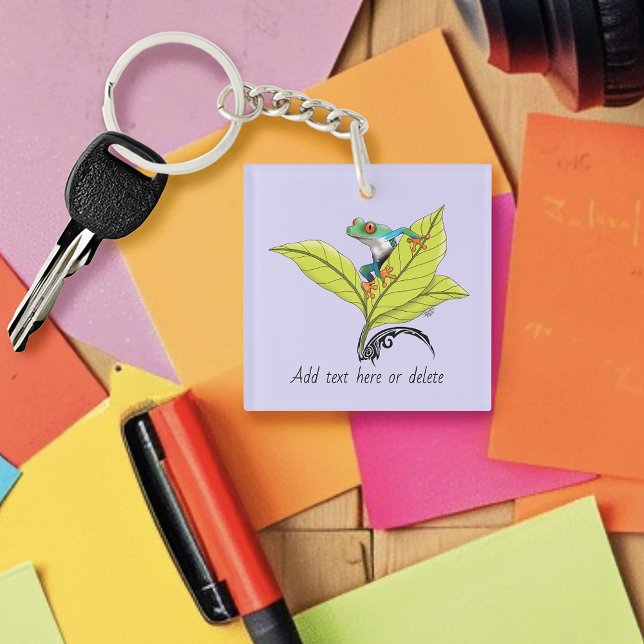 Porte-clefs Grenouille à arbre rouge (Créateur téléchargé)