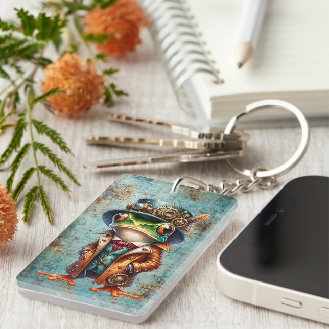 Porte-clefs Grenouille à vapeur (Devant droit)