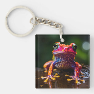 Porte-clefs 🐸 grenouille arc-en-ciel