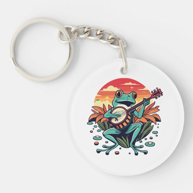 Porte-clefs Grenouille banjo (Devant)