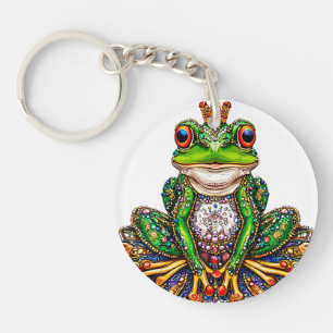 Porte-clefs Grenouille caricaturale