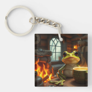 Porte-clefs Grenouille confortable