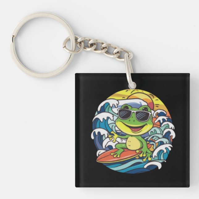 Porte-clefs Grenouille cool (Devant)