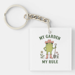 Porte-clefs Grenouille Cowboy Jardinage Mon Jardin Ma Règle