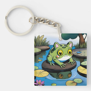 Porte-clefs Grenouille de chat