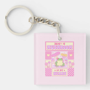Porte-clefs Grenouille mignonne et champignons - Amusante roma