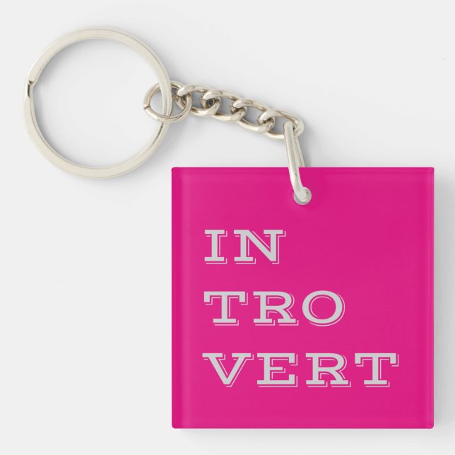 Porte-clefs Grey Introvert Porte - clé acrylique (Devant)
