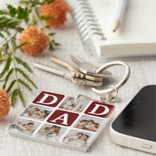 Porte-clefs Grille multiphoto moderne mignon cadeau DAD