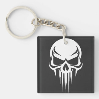 Porte-clefs Grim Specter Dripping Skull Graphic