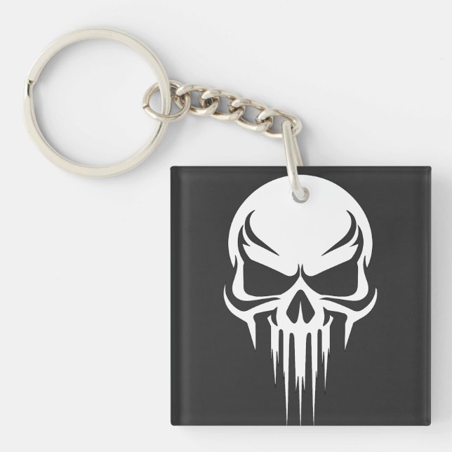 Porte-clefs Grim Specter Dripping Skull Graphic (Devant)