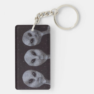 Porte-clefs Gris Alien