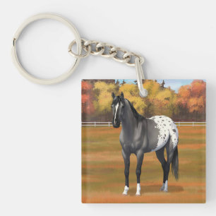 Porte-clefs Gris Grulla Appaloosa Quartier Horse Stallion