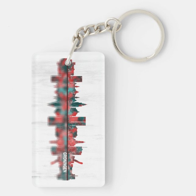 Porte-clefs Groningen Skyline (Dos)