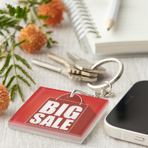 Porte-clefs Grosse vente Red Retail Bag Conception