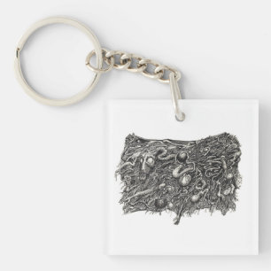 Porte-clefs Grotesque Numéro 1, par Brian Benson