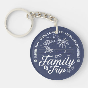 Porte-clefs Groupe de voyage familial personnalisé Vacances pl