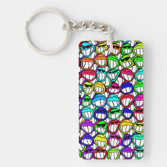 PORTE-CLEFS GROUPE D'FACES COOL (Devant)