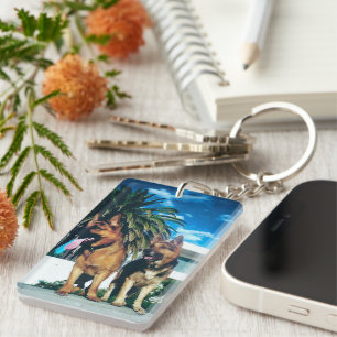 Porte-clefs groupe german shepherd