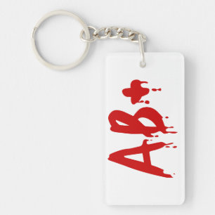 Porte-clefs Groupe sanguin AB+ Positif #Hôpital d'horreur