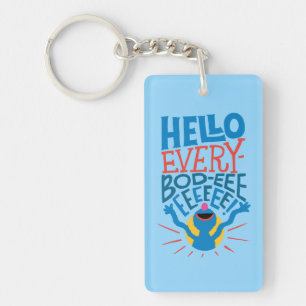 Porte-clefs Grover Hello