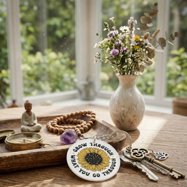 Porte-clefs Grow through what you go through. keychain (Créateur téléchargé)
