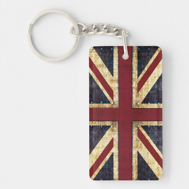 Porte-clefs Grunge Union Jack porte - clé (Devant)