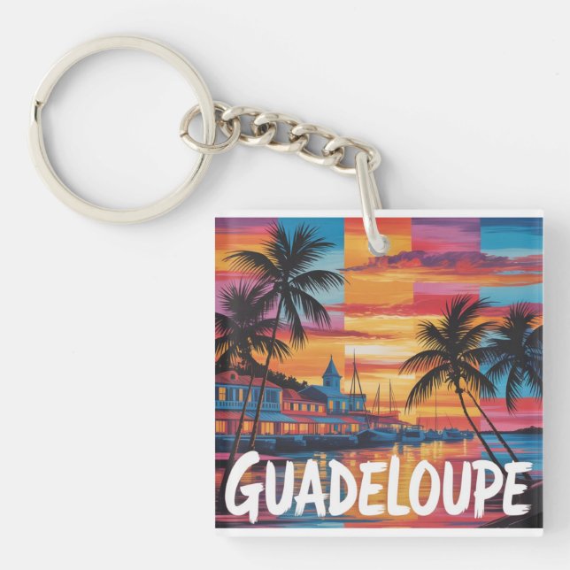 Porte-clefs Guadeloupe  (Devant)
