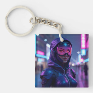 Porte-clefs Guerrier Cyberpunk