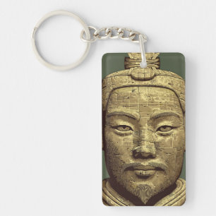 Porte-clefs Guerrier en terre cuite - Art ancien doré