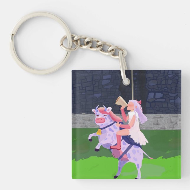 Porte-clefs Guerrier vache (Devant)