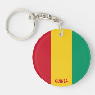 Porte-clefs Guinée Drapeau charmant patriotique