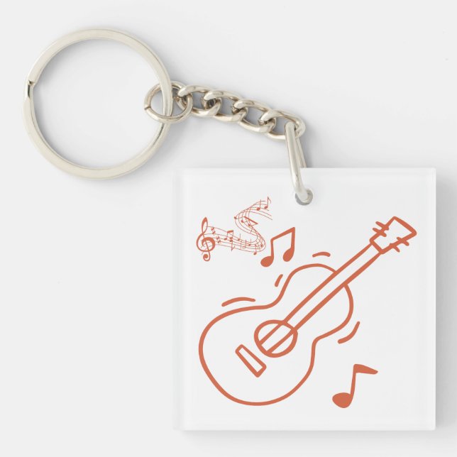 Porte-clefs guitare (Devant)