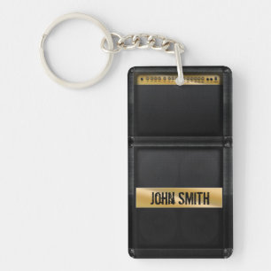 Porte-clefs Guitare ampère avec le nom fait sur commande