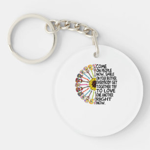 Porte-clefs Guitare Lover Cadeau de guitare florale acoustiq