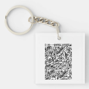 Porte-clefs Guitare Lover Cadeau Motif de guitare