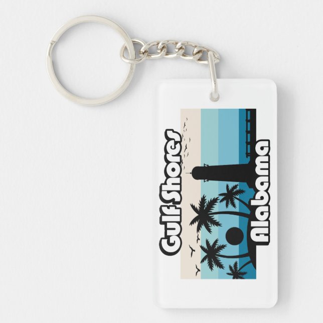 Porte-clefs Gulf Shores Beach Alabama (Devant)