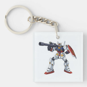 Porte-clefs Gundam Mecha Anime Illustrat Classique Rétro RX-78