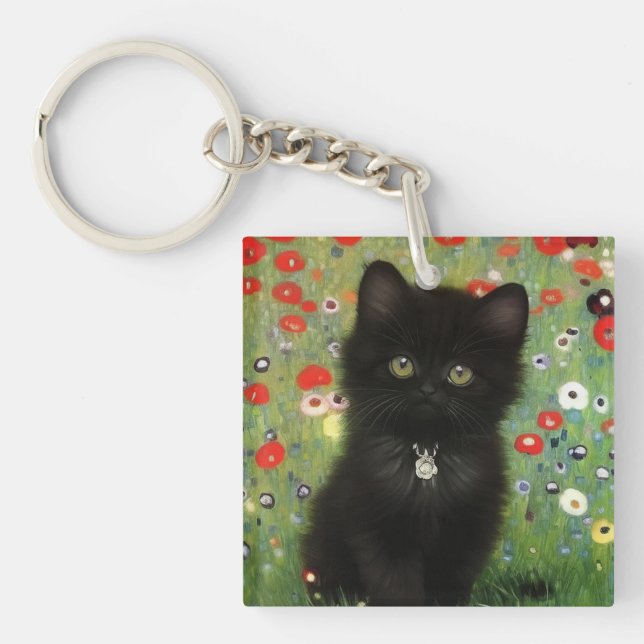 Porte-clefs Gustav Klimt Kitten (Devant)