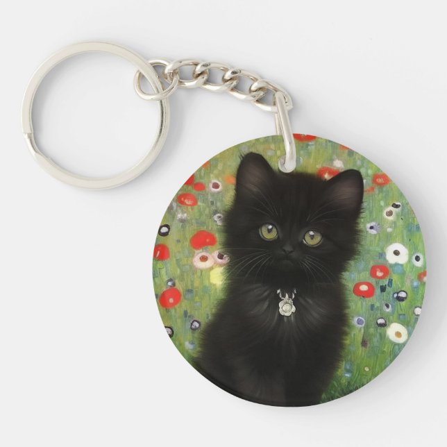 Porte-clefs Gustav Klimt Kitten (Devant)