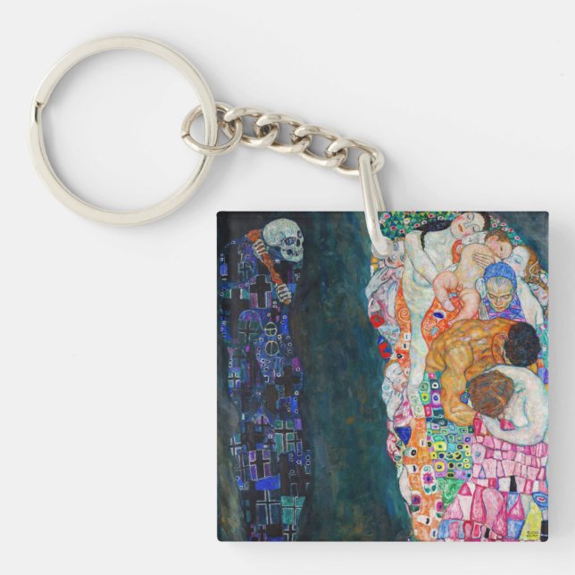 Porte-clefs Gustav Klimt - Mort et vie (Devant)