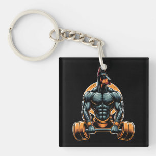 Porte-clefs GYM doberman bodybuilder powerlifder chien